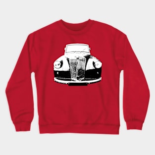 Triumph Mayflower 1950s British classic car monoblock black and white Crewneck Sweatshirt